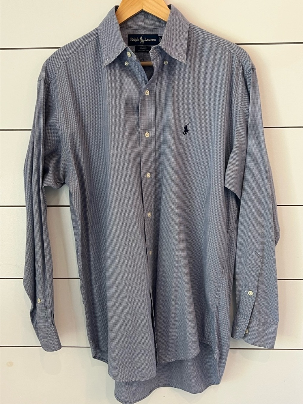Ralph Lauren Men's Micro-Check Button-Down Blake Shirt - 100%cotton